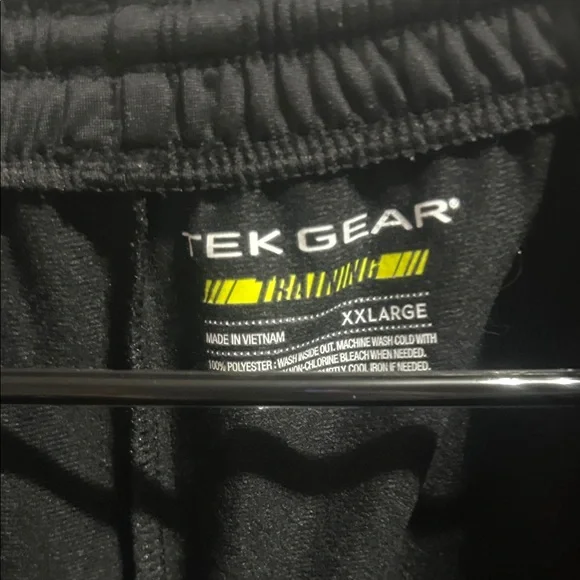 Tek Gear Black Joggers with Red Accents - Picture 2 of 9